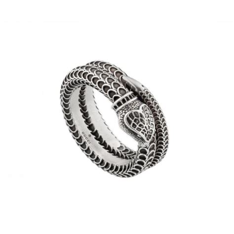 anello gucci serpente oro|Anello Gucci Garden Serpente Argento .